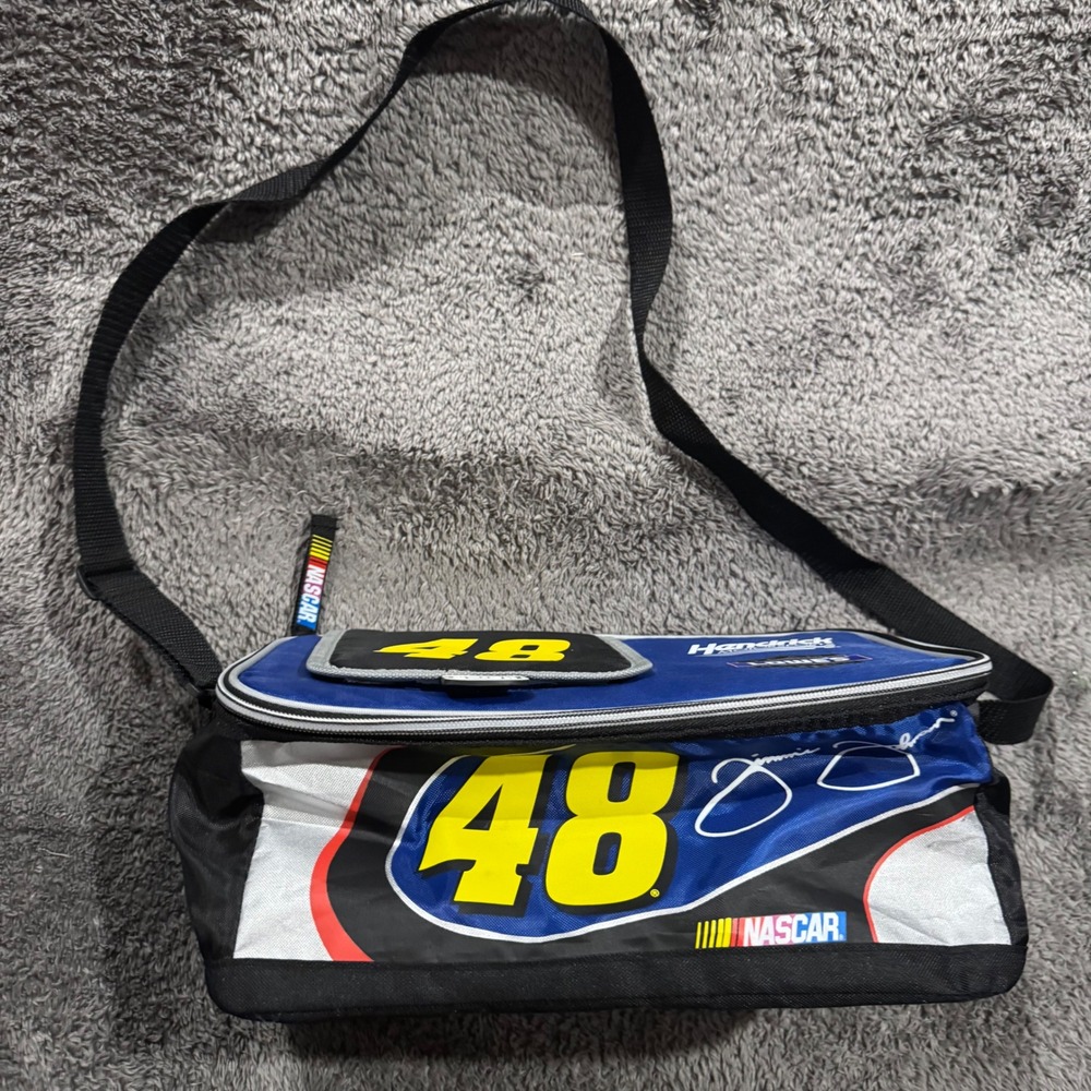NASCAR Jimmie Johnson 48 Lowes Hendrick Motorsports Insulated Cooler Bag Blue
